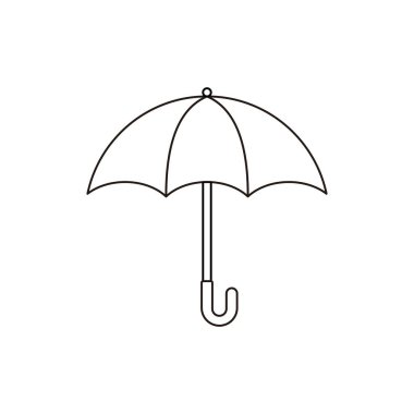 Şemsiye simgesi vektör tasarımı
