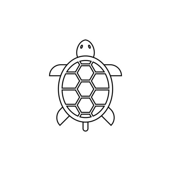 Kaplumbağa illüstrasyon simgesi tasarımı