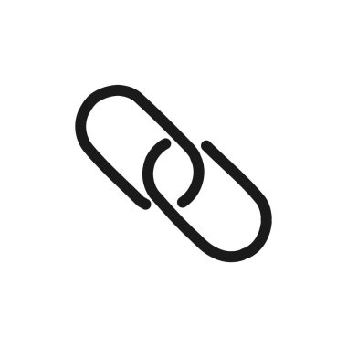 Kağıt raptiyesi illüstrasyon simgesi tasarımı