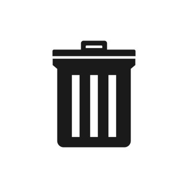 Çöp kutusu resimleme simgesi tasarımı