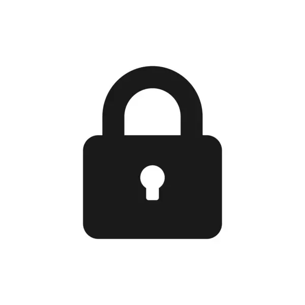 asma kilit illüstrasyon simgesi tasarımı