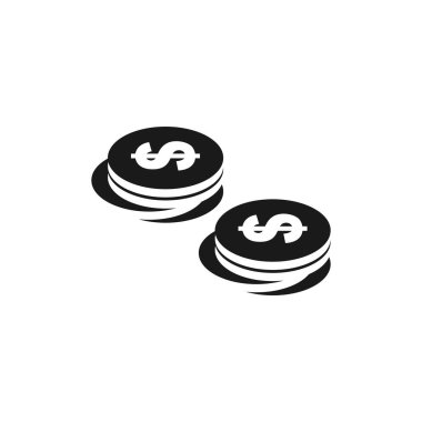 Dolar madeni para illüstrasyon simgesi tasarımı