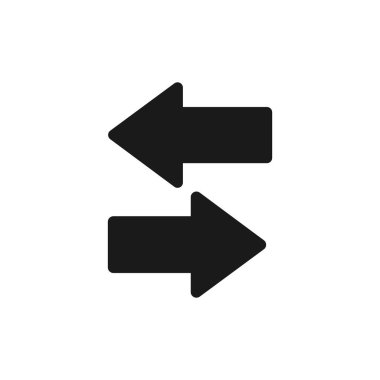 sol ve sağ ok resimleme simgesi tasarımı