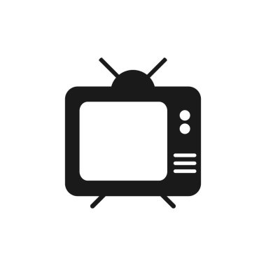 Televizyon illüstrasyon simgesi tasarımı