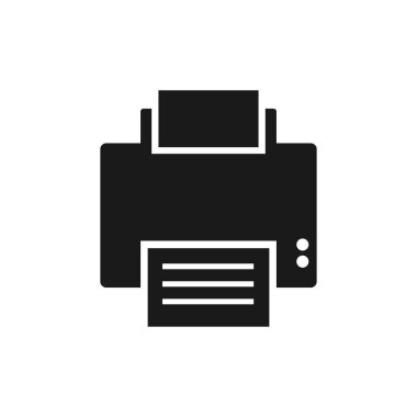 Yazıcı illüstrasyon simgesi tasarımı