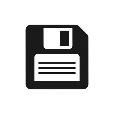 Disket illüstrasyon simgesi tasarımı