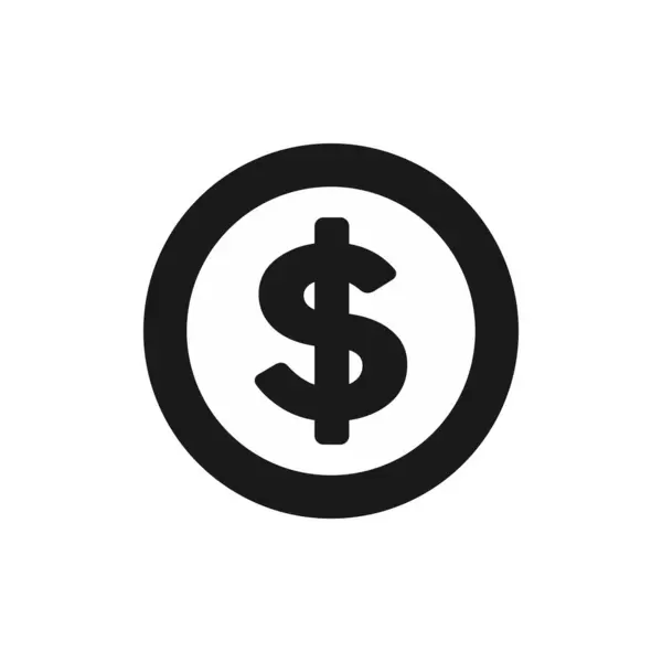 Dolar madeni para illüstrasyon simgesi tasarımı