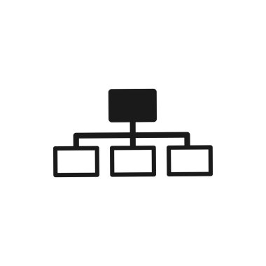 Organizasyon yapı illüstrasyon simgesi tasarımı