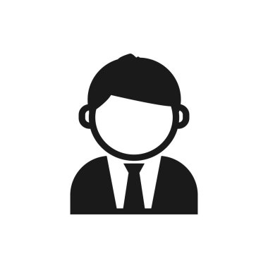 İş adamı profili illüstrasyon tasarımı