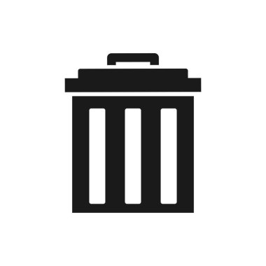 Çöp kutusu resimleme simgesi tasarımı