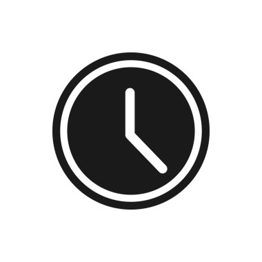 Saat ya da saat resimleme simgesi tasarımı