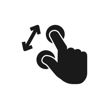 El hareketleri boyut illüstrasyon sembolü tasarımını artırır