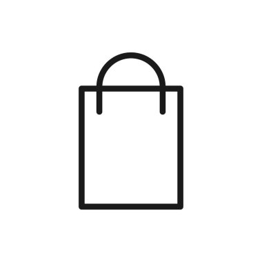 Alışveriş çantası illüstrasyon sembolü tasarımı