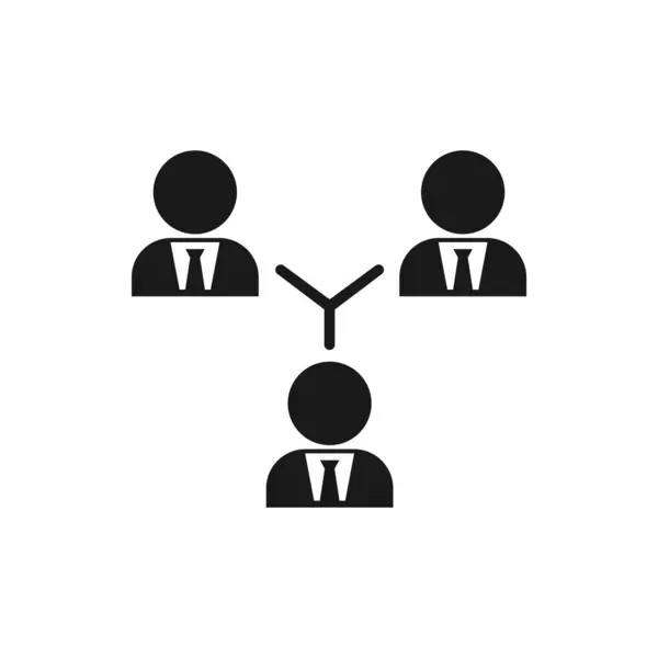 takım çalışması ya da insan illüstrasyon simgesi tasarımı bağlamak