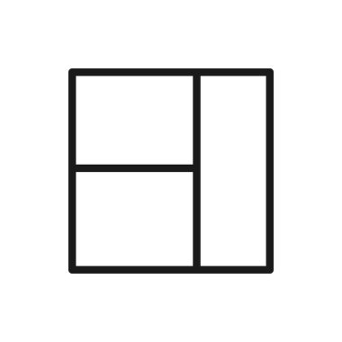 Izgara yerleşim simgesi tasarımı