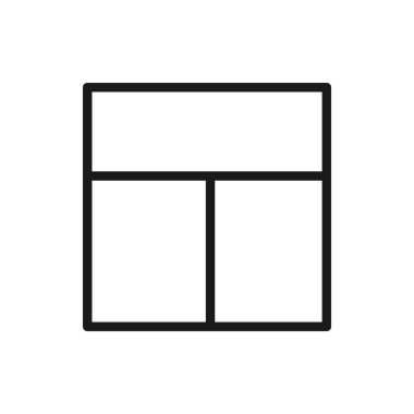 Izgara yerleşim simgesi tasarımı