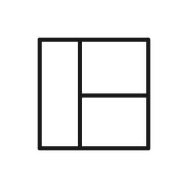 Izgara yerleşim simgesi tasarımı