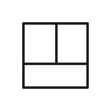 Izgara yerleşim simgesi tasarımı