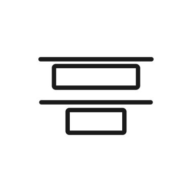 En üst simge tasarımını dikey dağıt