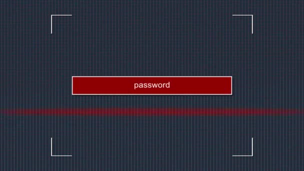 Login Bloccato Viene Inserita Una Password Errata Concetto Sull Importanza — Video Stock