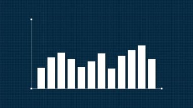 Değişken bir çubuk grafiği ve akan bir çizgi grafiği. Varyasyon ve öngörü grafiği hakkında kavramlar.