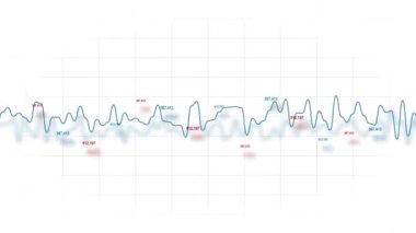 Linear graph with rapidly changing number. Graphs and business concepts.