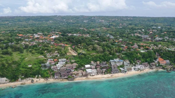 Prachtig Uitzicht Vanuit Lucht Stranden Uluwatu Bali Indonesië — Stockfoto