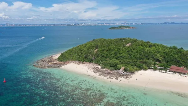 Luchtfoto Uitzicht Het Prachtige Eiland Hon Chep Buurt Van Island — Stockfoto