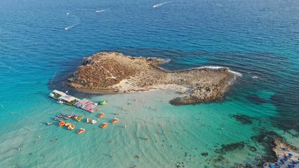 Hermosa Vista Aérea Nissi Beach Ayia Napa Chipre — Foto de Stock