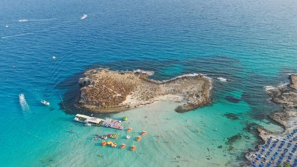 Prachtig Uitzicht Vanuit Lucht Nissi Beach Ayia Napa Cyprus — Stockfoto
