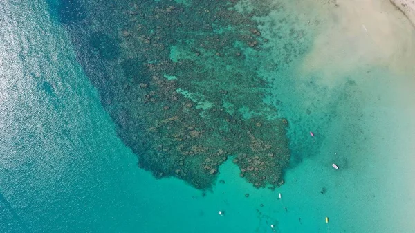 Schöne Luftaufnahmen Der Korallenriffe Kata Beach Phuket Thailand — Stockfoto