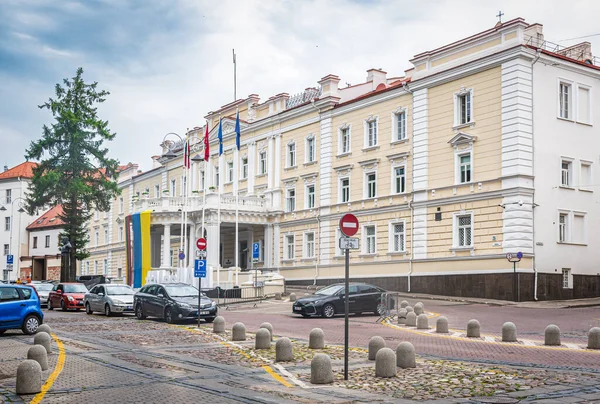 Vilnius Litouwen Juni 2023 Hoofdingang Van Het Ministerie Van Nationale — Stockfoto