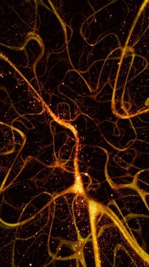 Soyut sürrealite turuncu altın parçacık ve sıvı lüks arka planı şekillendirir. Dikey 3D çizim arkaplanı. Sıcak, seçkin ürün fotokopi uzay gösterisi. Şenlikli Noel ve salon dekorasyonu.