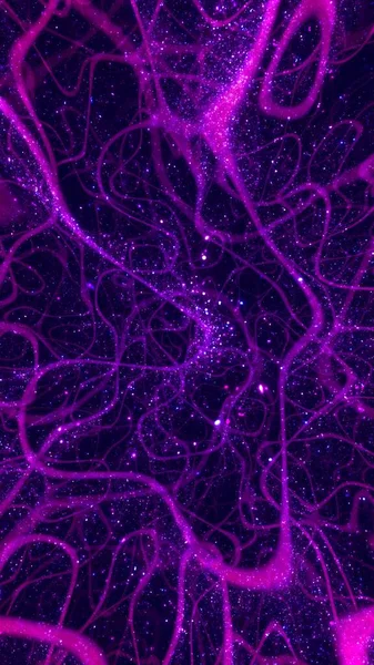 Verticale Viola Rilassante Sfondo Particelle Plasma Decorazione Dello Schermo Illustrazione — Foto Stock