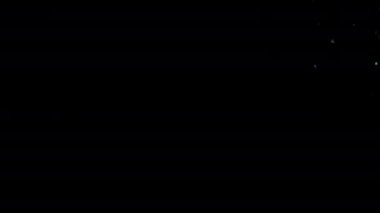 Stüdyo, gerçek metalik çok renkli konfeti süslemesinin yakın çekimi. İzole edilmiş parti popper lametta ile önceden üretilmiş alfa kanal mat. Yeni Yıl Şablonu, 4 Temmuz ya da festival Karnavalı.