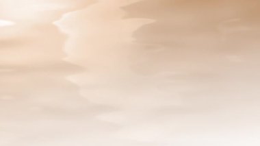 Bej kahverengi gradyan süt sıvı yüzey güzellik bakımı döngüsü. 3 boyutlu animasyon, yaratıcı, pürüzsüz su hareketli arka plaka. Temizleme hidrasyon konsepti ve vücut bakım ürünleri sergisi arka planı.