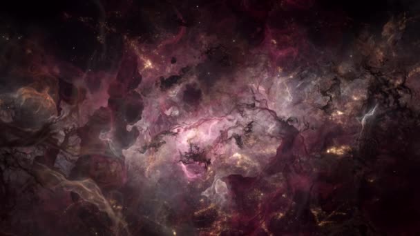 Ett Avlägset Galaxstjärnkluster Rymden Science Fiction Koncept Animation Mystiska Interstellära — Stockvideo
