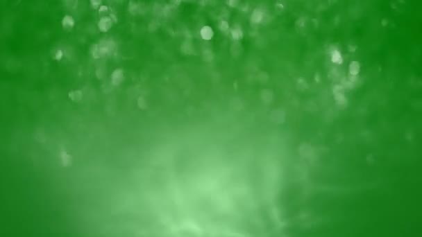 Abstrakt Grön Och Vitt Vatten Bokeh Glitter Ocean Loop Bakgrund — Stockvideo