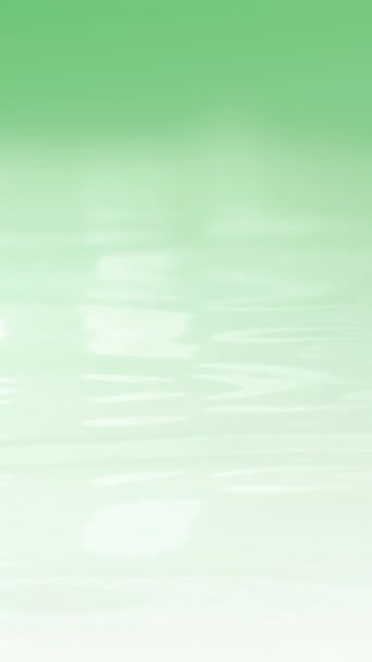 Вертикальний Зелений Градієнт Молока Рідкої Поверхні Краси Фонової Петлі Концепція — стокове відео
