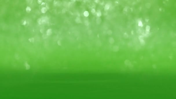 绿白两色水波克亮洋圈背景 概念3D动画美容护理清洁产品包装 氢气和自然保鲜化妆品的展示模板背景 — 图库视频影像