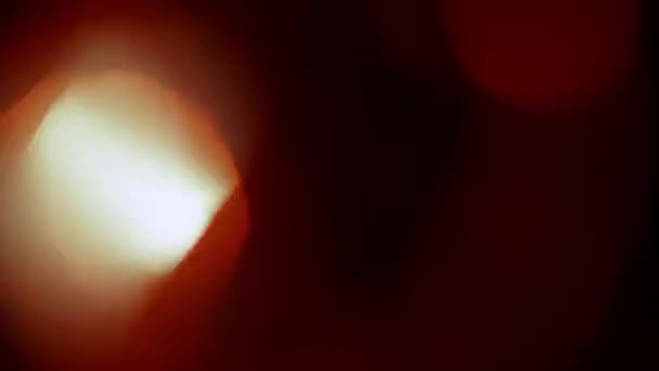 Abstraktní Červený Oranžový Bokeh Smyčka Efekt Pozadí Překryv Měkký Tónovaný — Stock video