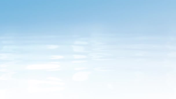 ライトブルーグラデーションミルク液体表面美容ケアの背景ループ コンセプト3Dアニメーション 創造的な滑らかな水の動きのバックプレート 水分補給コンセプトとボディケア製品のショーケースバックドロップのクレンジング — ストック動画