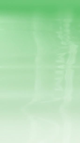縦の緑の勾配のミルクの液体の表面の美容ケアの背景ループ コンセプト3Dアニメーション 創造的な滑らかな水の動きのバックプレート 水分補給コンセプトとボディケア製品のショーケースバックドロップのクレンジング — ストック動画