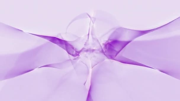 精美的抽象旋转紫色和白色梯度环状背景 带有复制空间和产品展示模板背景的3D动画概念背板 — 图库视频影像