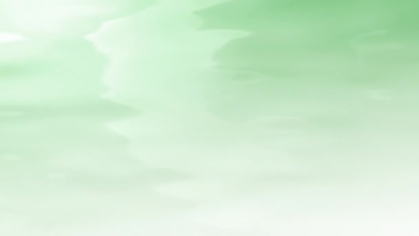 Світло Зелений Градієнт Молока Рідкої Поверхні Краси Фонової Петлі Концепція — стокове відео