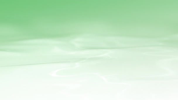 Luz Verde Gradiente Leche Líquido Superficie Belleza Cuidado Fondo Lazo — Vídeo de stock
