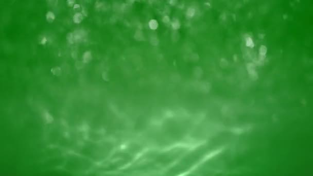 Astratto Verde Bianco Acqua Bokeh Scintillio Oceano Loop Sfondo Concetto — Video Stock