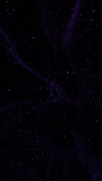 Фиолетовый Абстрактный Футуристический Вертикальный Фон Цикла Частиц Hud Трехмерная Анимация — стоковое видео