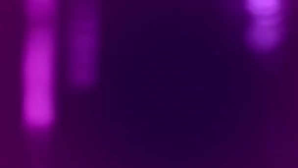 Abstrakte Violette Linsen Flare Gradienten Überlagern Licht Leckschleife Hintergrund Lebhafte — Stockvideo