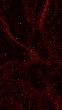 Altın soyut dikey ışıltılı yıldız tozu parçacık döngüsü arka planı. Kopya alanı olan 3 boyutlu animasyon tasarımı arka plakası. Zarafet ve gösterişli sahne arkaplanı sihirli küçük peri tozu ile.